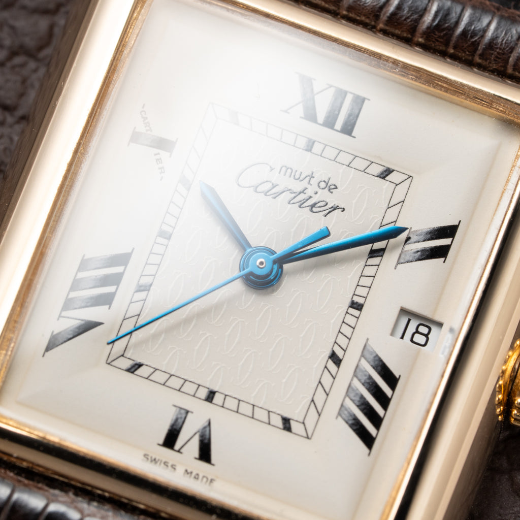 Cartier Tank Must de Vermeil XL Roman Dial Ref. 2413 Circa 1990s