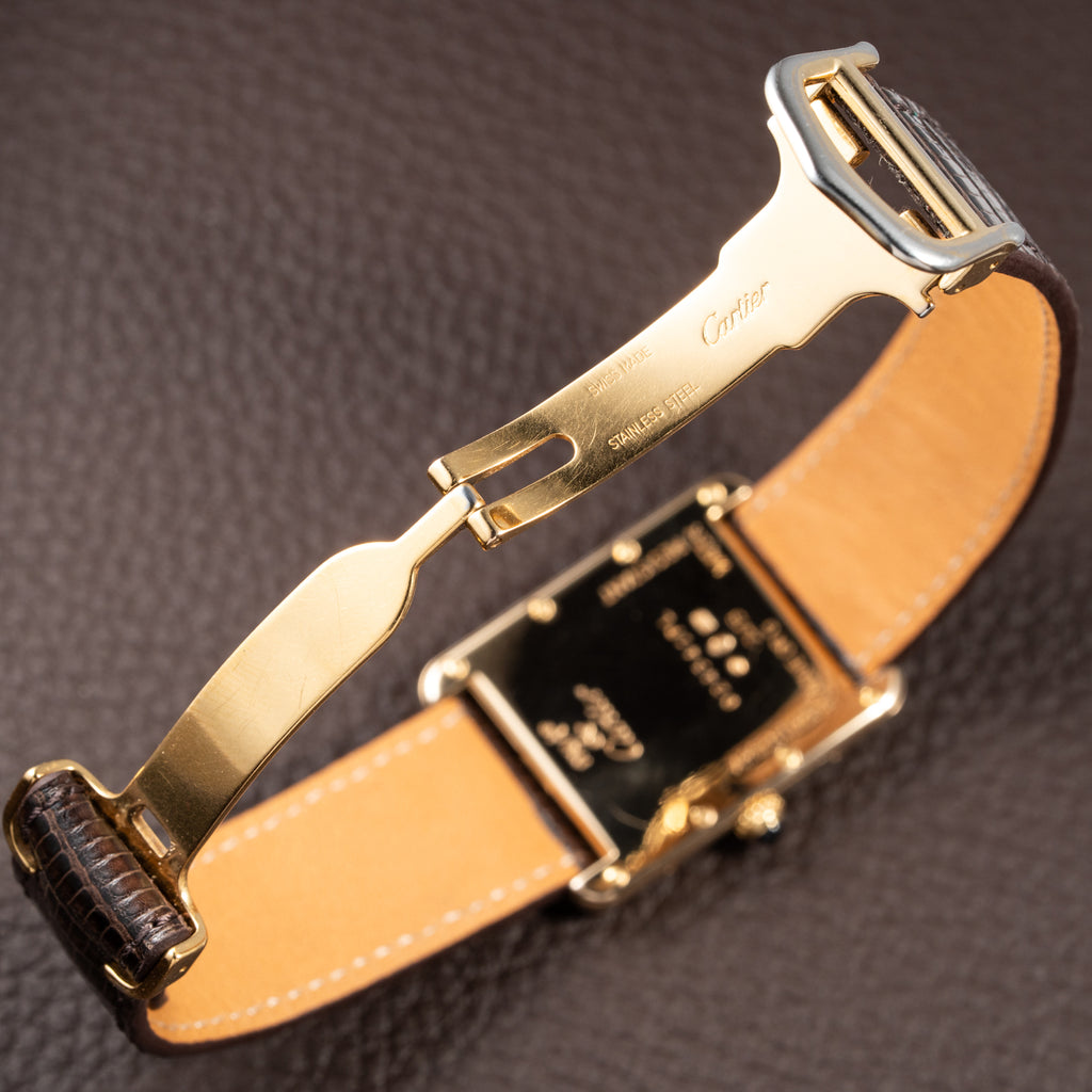 Cartier Tank Must de Vermeil XL Roman Dial Ref. 2413 Circa 1990s