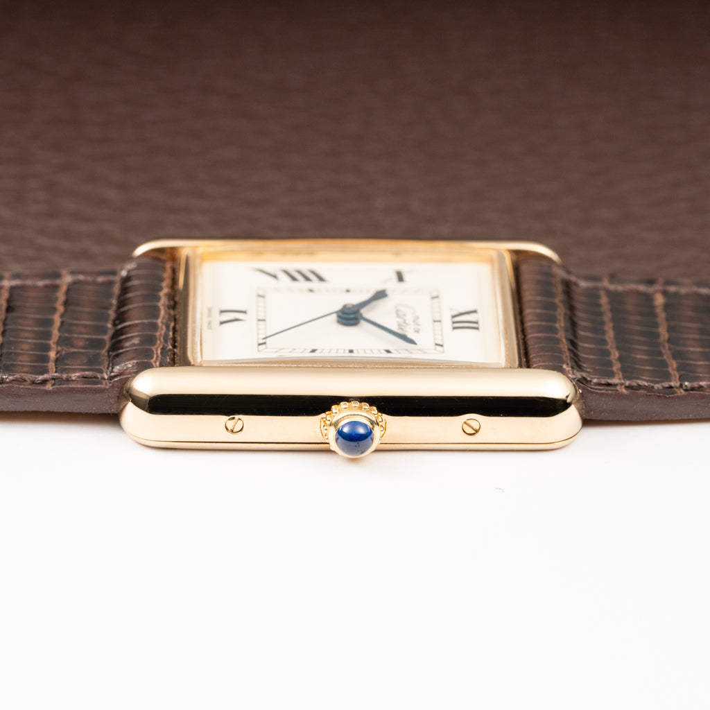 Cartier Tank Must de Vermeil XL Roman Dial Ref. 2413 Circa 1990s