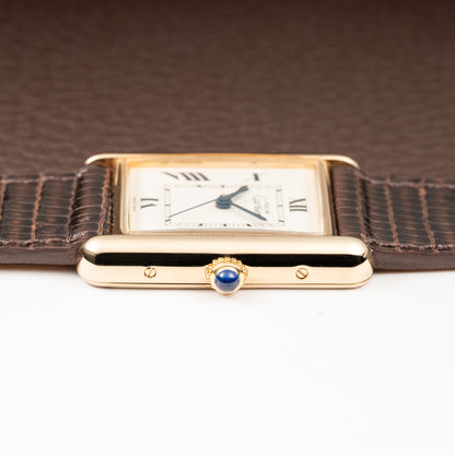 Cartier Tank Must de Vermeil XL Roman Dial Ref. 2413 Circa 1990s