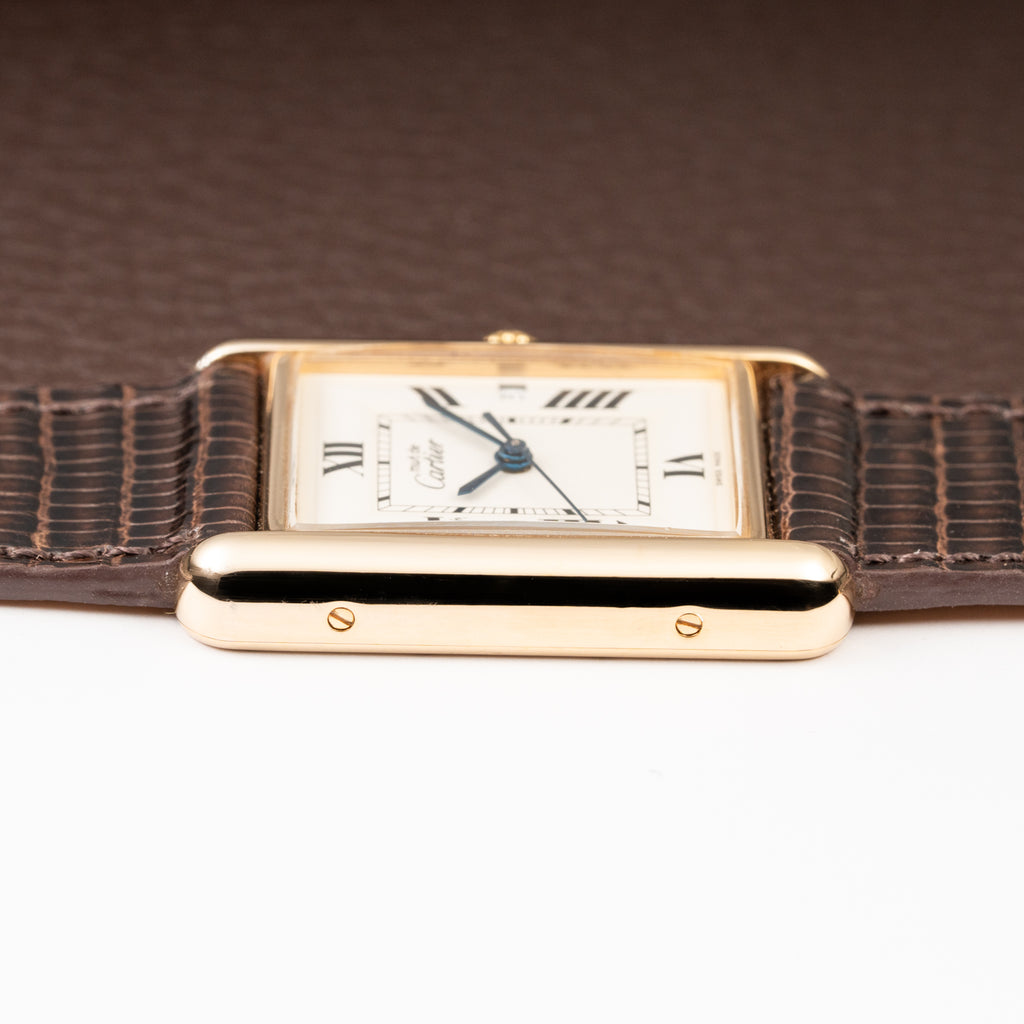 Cartier Tank Must de Vermeil XL Roman Dial Ref. 2413 Circa 1990s