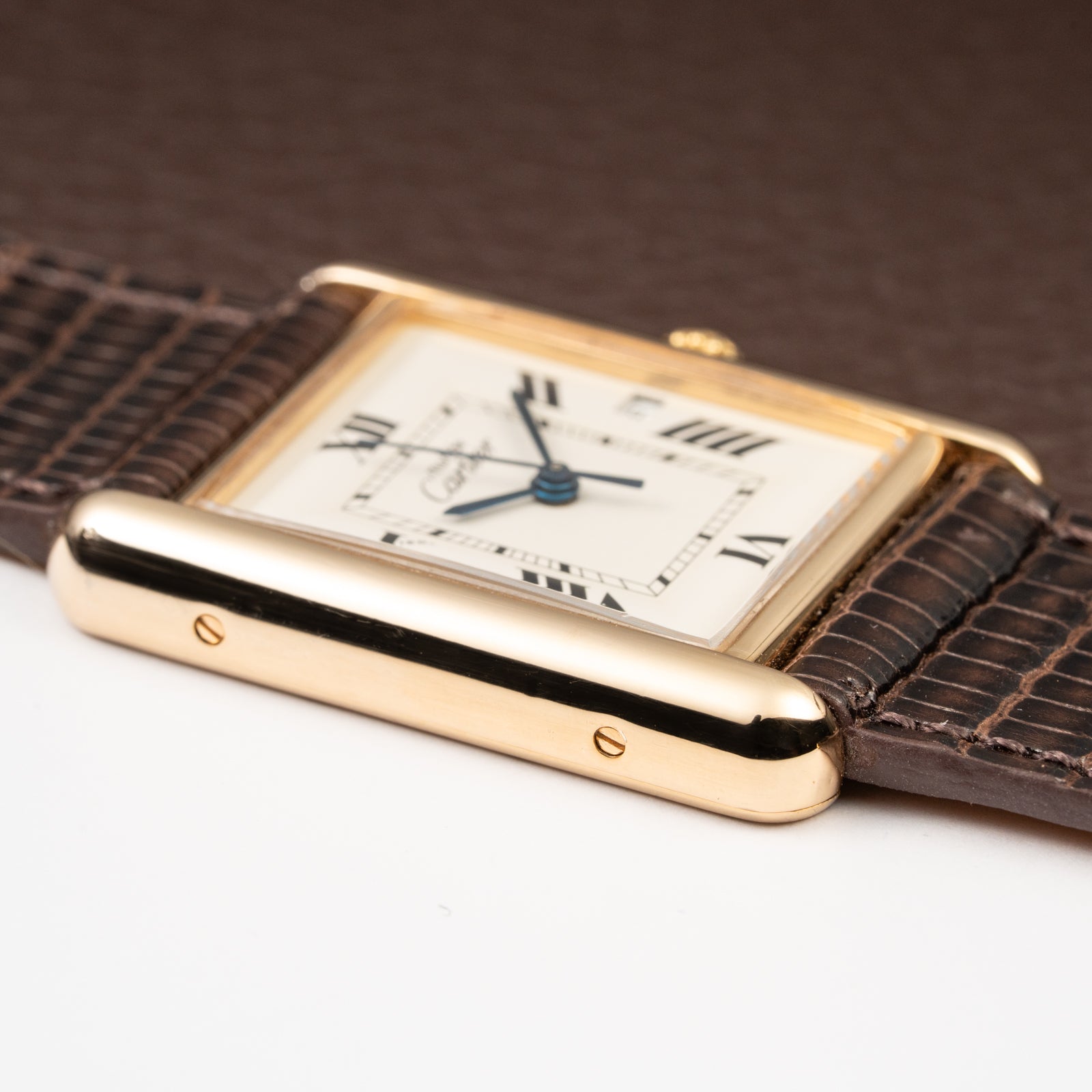 Cartier Tank Must de Vermeil XL Roman Dial Ref. 2413 Circa 1990s