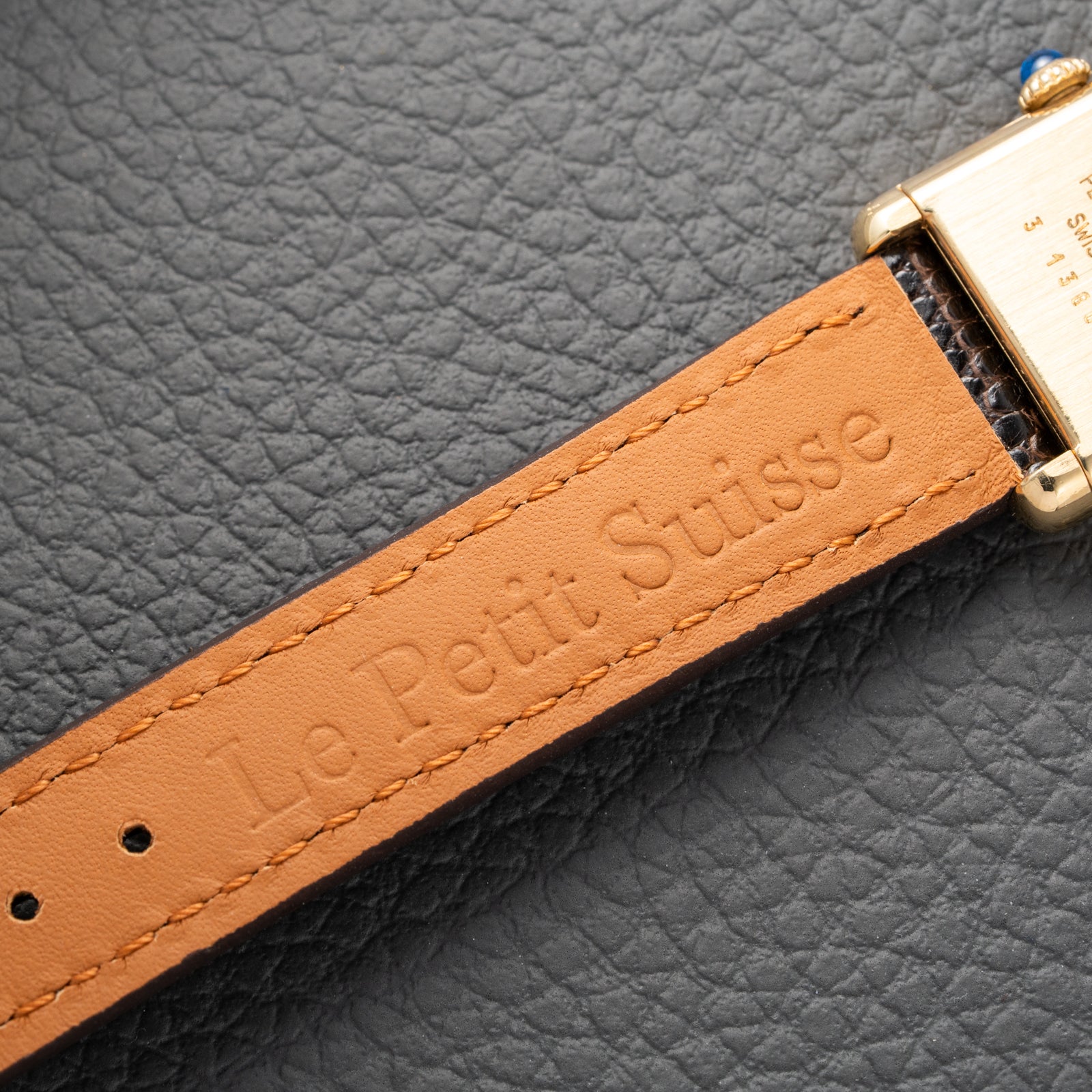 Cartier Tank Must de Vermeil Roman Lemon Dial PM from 1980s
