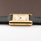 Cartier Tank Must de Roman Lemon Dial Vermeil PM 1980s