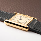 Cartier Tank Must de Roman Lemon Dial Vermeil PM 1980s