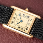Cartier Tank Must de Vermeil Lemon Roman Dial PM Reference 3 66001