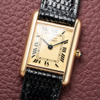 Cartier Tank Must de Vermeil Lemon Roman Dial PM Reference 3 66001