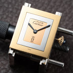 Cartier Tank Must de “Trinity” Mirror Dial GM Vermeil Full Set from 1981