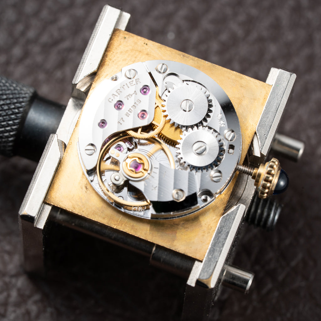 Cartier Tank Must de “Trinity” Mirror Dial GM Vermeil Full Set from 1981