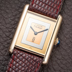 Cartier Tank Must de “Trinity” Mirror Dial GM Vermeil Full Set from 1981