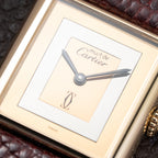 Cartier Tank Must de “Trinity” Mirror Dial GM Vermeil Full Set from 1981