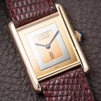 Cartier Tank Must de “Trinity” Mirror Dial GM Vermeil Full Set from 1981
