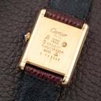 Cartier Tank Must de “Trinity” Mirror Dial GM Vermeil Full Set from 1981