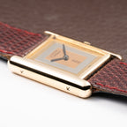 Cartier Tank Must de “Trinity” Mirror Dial GM Vermeil Full Set from 1981