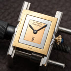 Cartier Tank Must de Trinity Mirror Dial Vermeil PM from 1980s