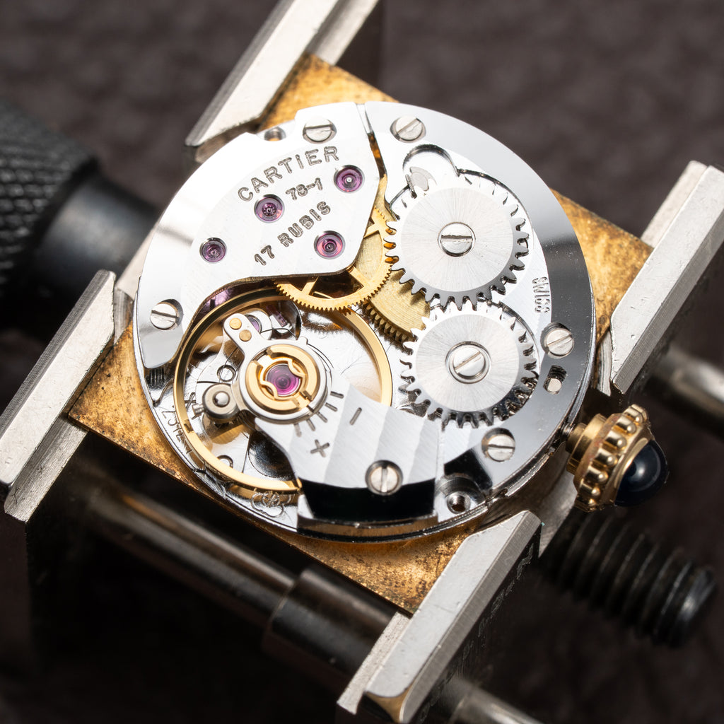 Cartier Tank Must de Trinity Mirror Dial Vermeil PM from 1980s