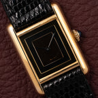 Cartier Tank Must de Trinity Mirror Dial Vermeil PM from 1980s
