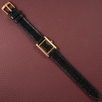 Cartier Tank Must de Trinity Mirror Dial Vermeil PM from 1980s