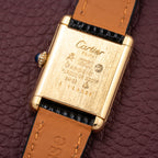 Cartier Tank Must de Trinity Mirror Dial Vermeil PM from 1980s