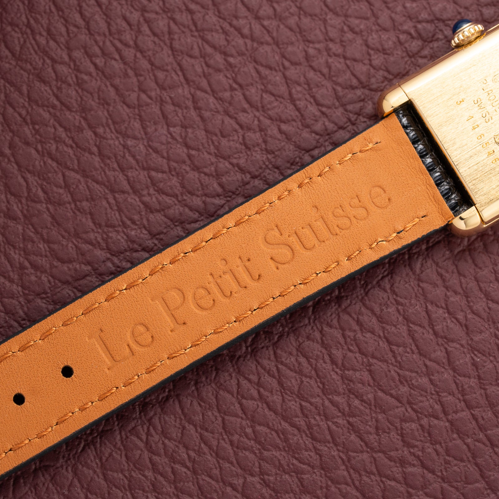 Cartier Tank Must de Trinity Mirror Dial Vermeil PM from 1980s