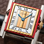 Cartier Tank Must de Vermeil ‘Trinity' Tricolor Dial PM Ref 5057001 from 1990s
