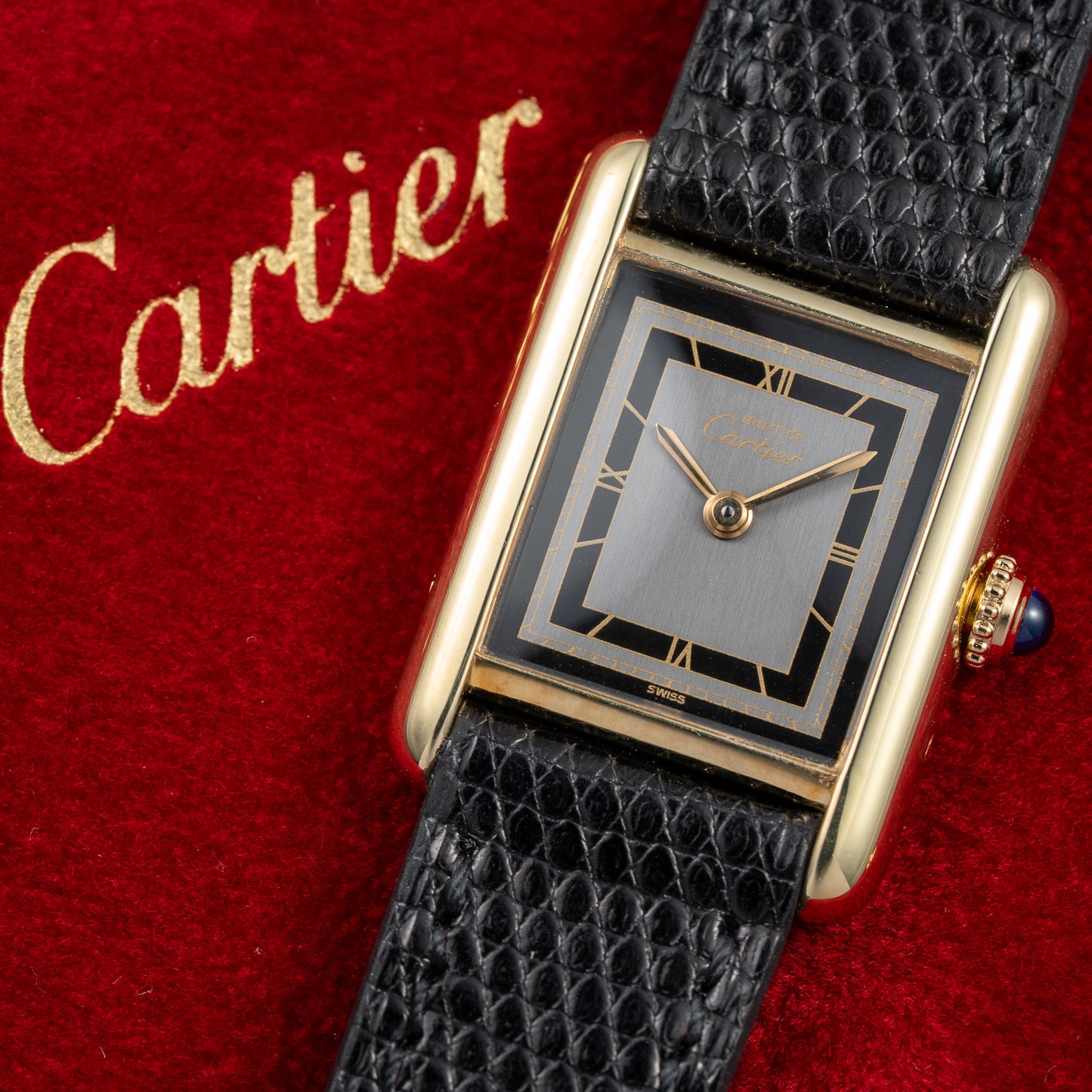 Cartier Tank Must de Vermeil Two-Tone Art Deco Dial Cartier Serviced 2026 Ref 3 66001 from 1980s