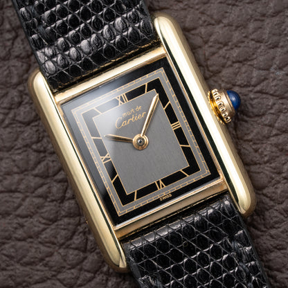 Cartier Tank Must de Vermeil Two-Tone Art Deco Dial Cartier Serviced 2026 Ref 3 66001 from 1980s