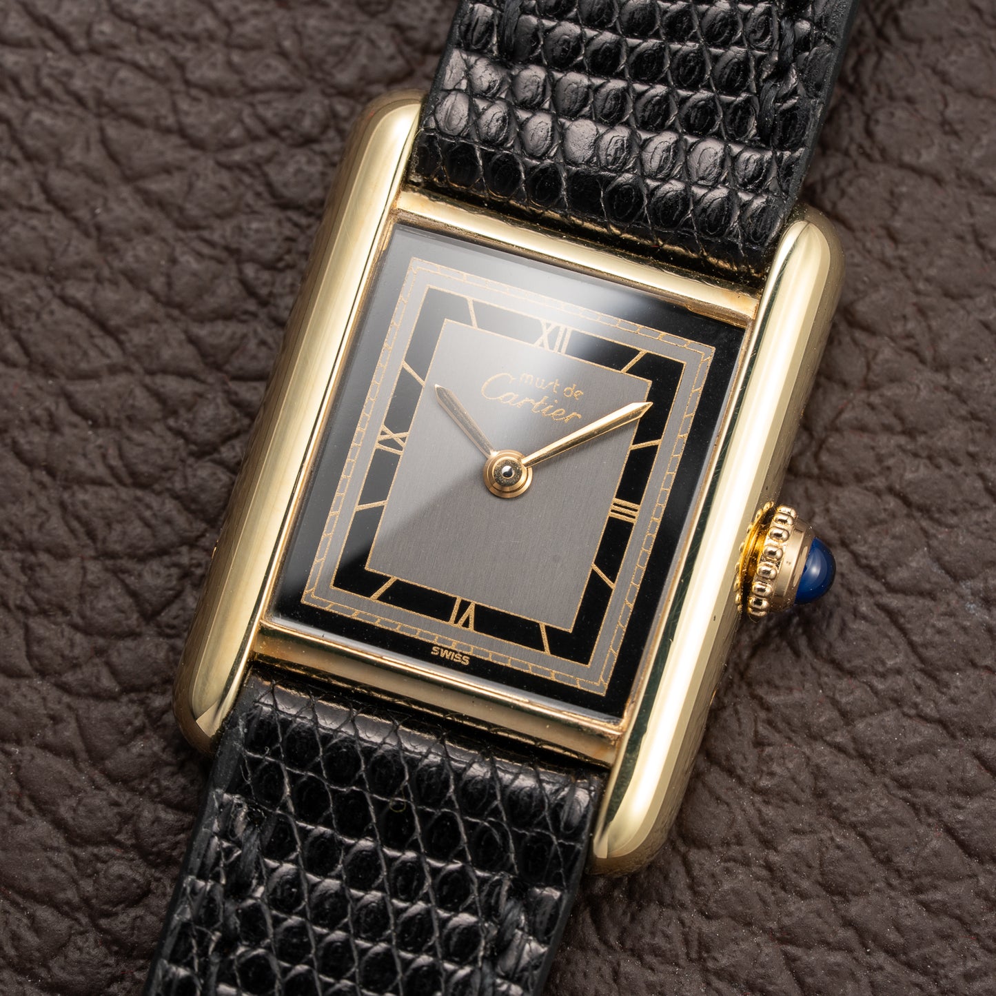 Cartier Tank Must de Vermeil Two-Tone Art Deco Dial Cartier Serviced 2026 Ref 3 66001 from 1980s