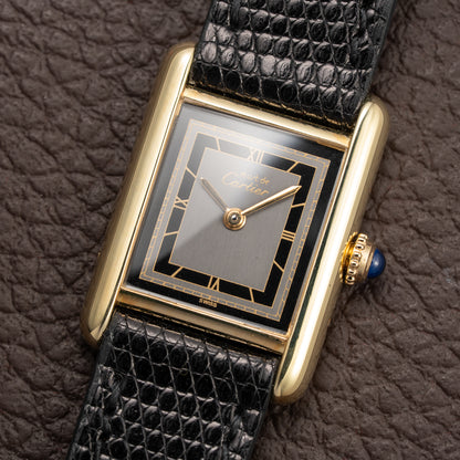 Cartier Tank Must de Vermeil Two-Tone Art Deco Dial Cartier Serviced 2026 Ref 3 66001 from 1980s