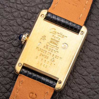 Cartier Tank Must de Vermeil Two-Tone Art Deco Dial Cartier Serviced 2026 Ref 3 66001 from 1980s