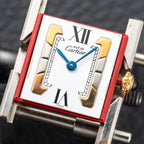 Cartier Tank Must de Vermeil White Tricolor Dial PM Ref 5057001 Full Set from 1993
