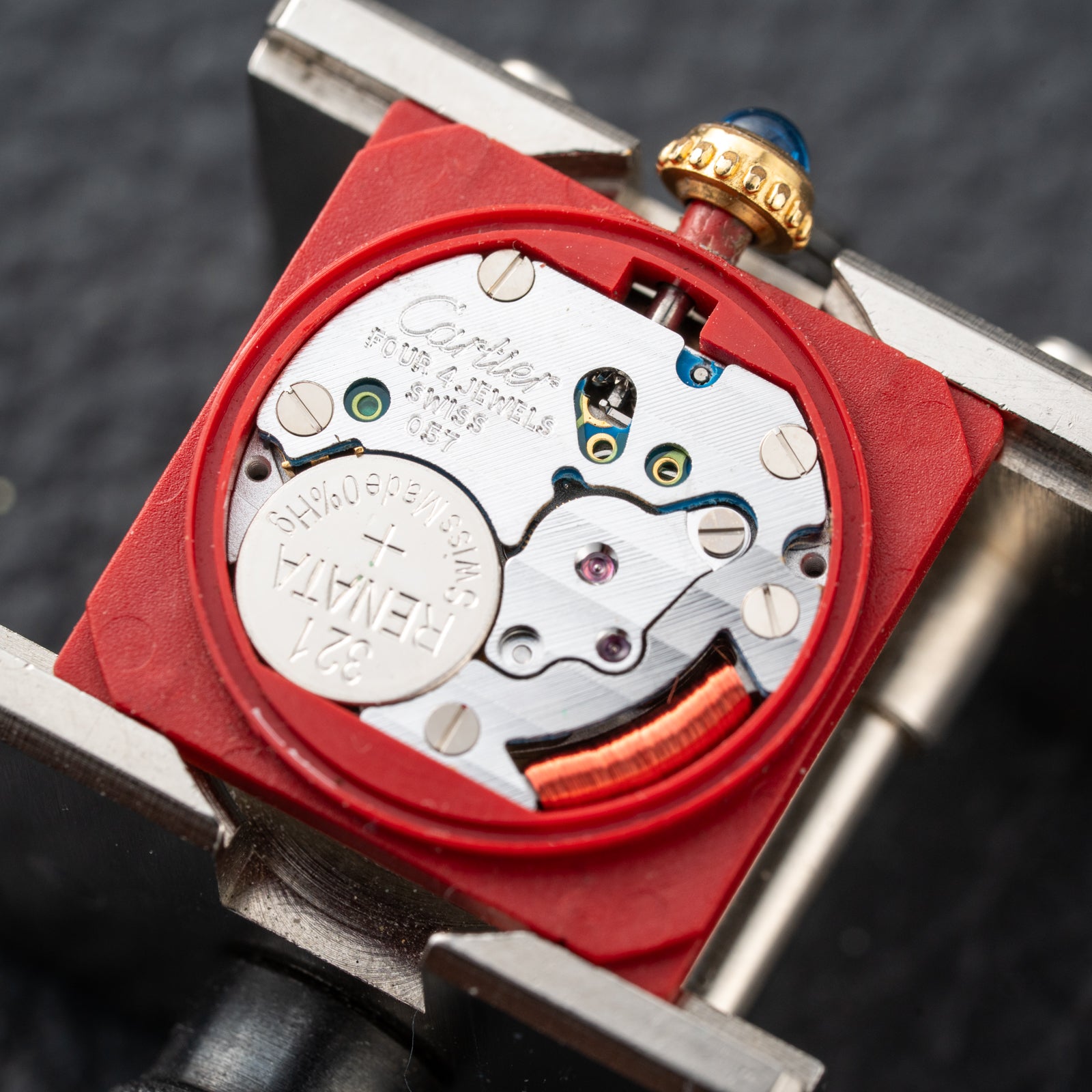 Cartier Tank Must de Vermeil White Tricolor Dial PM Ref 5057001 Full Set from 1993