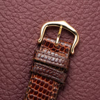 Cartier Tank Must de Vermeil ‘Turtle Shell’ Brown Wood Dial PM from 1980s