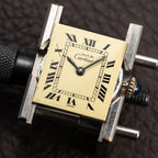 Cartier Tank Must de Lemon Roman Dial Vermeil PM from 1980s