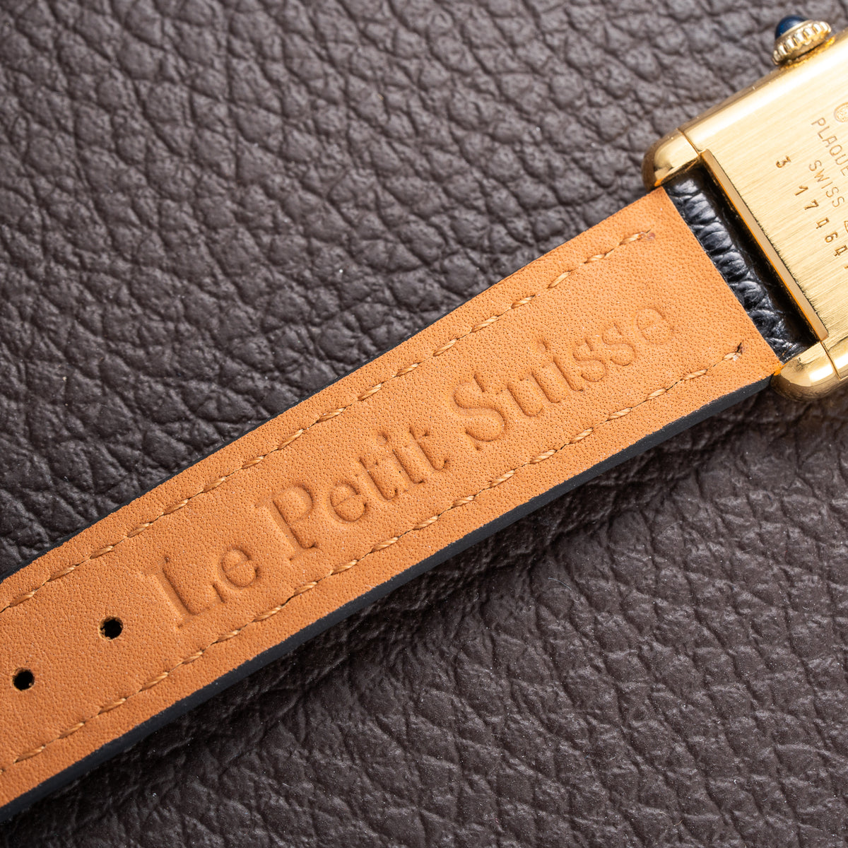Cartier Tank Must de Roman Lemon Dial Vermeil PM 1980s