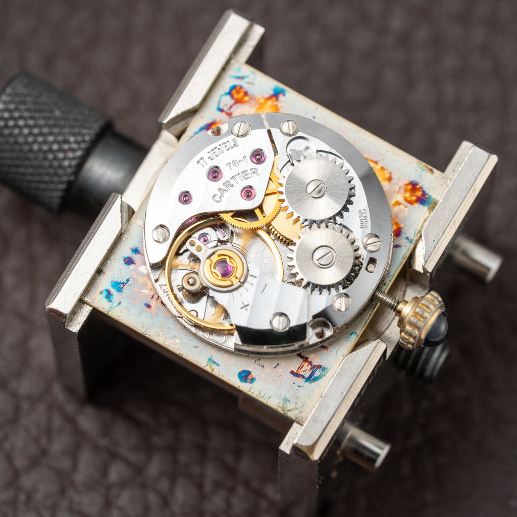 Cartier Must de Tank Vermeil Lemon Roman GM 1990s