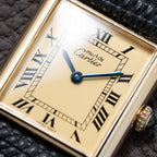 Cartier Must de Tank Vermeil Lemon Roman GM 1990s