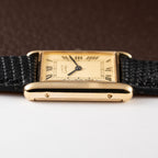 Cartier Must de Tank Vermeil Lemon Roman GM 1990s