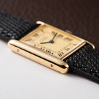 Cartier Must de Tank Vermeil Lemon Roman GM 1990s