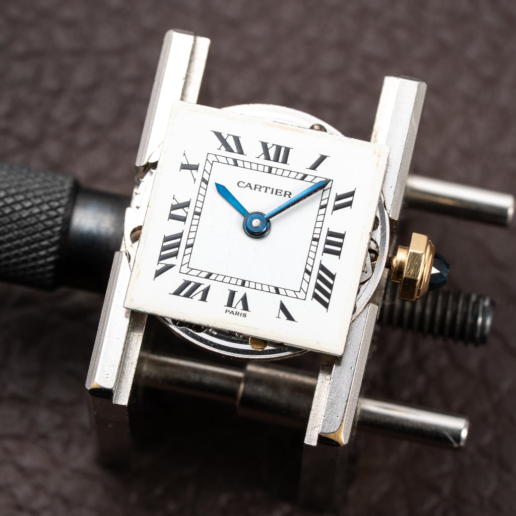 Cartier Tank Normale Paris Dial Ref. 78093 in 18K Yellow Gold PM from 1970s