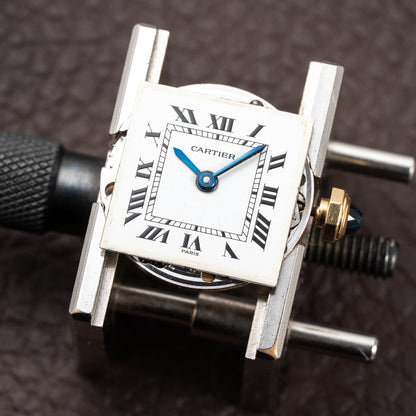 Cartier Tank Normale Paris Dial Ref. 78093 in 18K Yellow Gold PM from 1970s