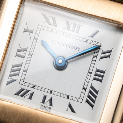Cartier Tank Normale Paris Dial Ref. 78093 in 18K Yellow Gold PM from 1970s