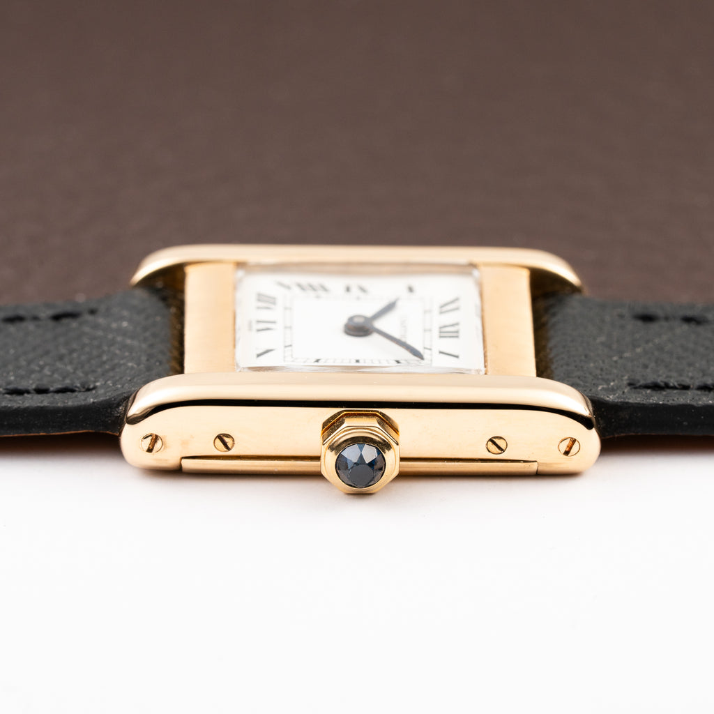 Cartier Tank Normale Paris Dial Ref. 78093 in 18K Yellow Gold PM from 1970s