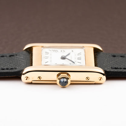 Cartier Tank Normale Paris Dial Ref. 78093 in 18K Yellow Gold PM from 1970s