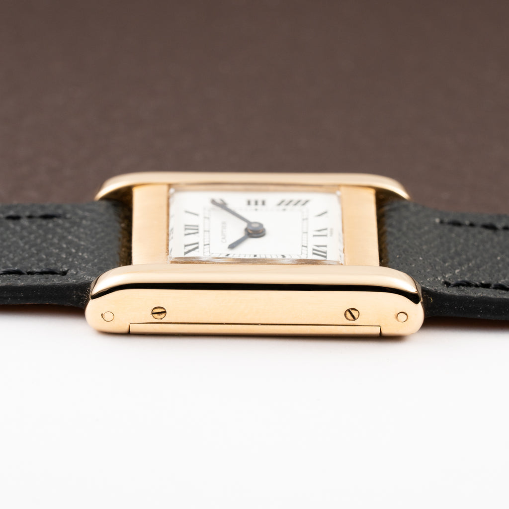 Cartier Tank Normale Paris Dial Ref. 78093 in 18K Yellow Gold PM from 1970s