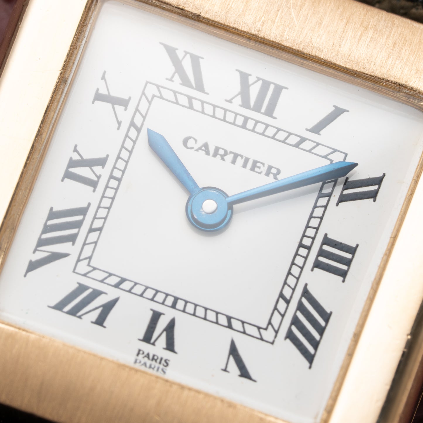 Cartier Tank Normale Paris Dial Ref. 78093 in 18K Yellow Gold PM from 1970s