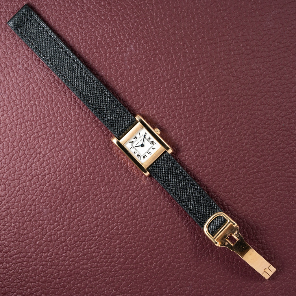 Cartier Tank Normale Paris Dial Ref. 78093 in 18K Yellow Gold PM from 1970s