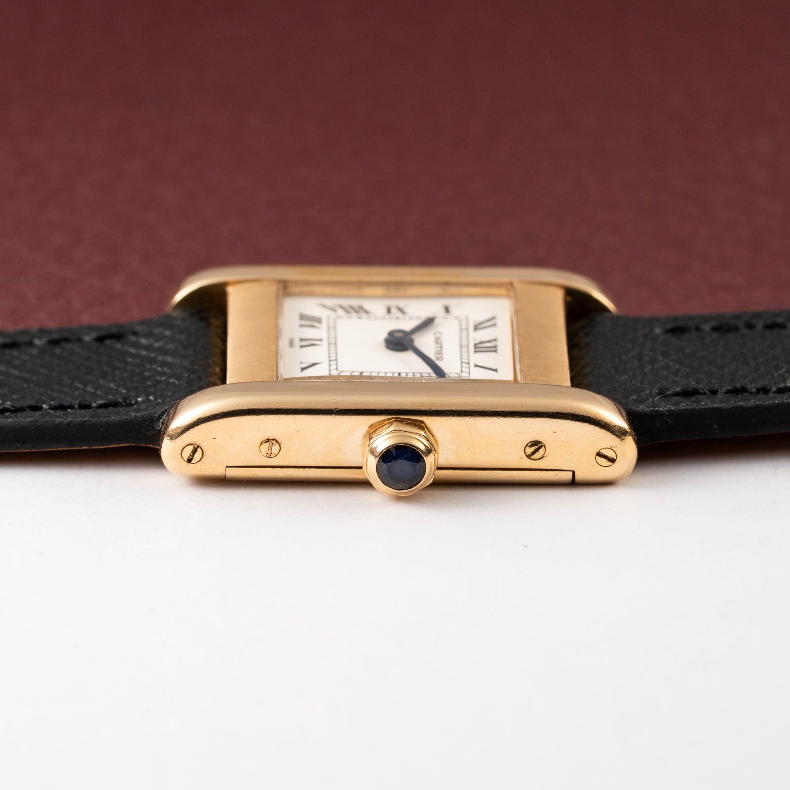 Cartier Tank Normale Paris Dial Ref. 78093 in 18K Yellow Gold PM from 1970s