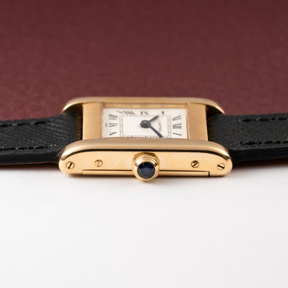 Cartier Tank Normale Paris Dial Ref. 78093 in 18K Yellow Gold PM from 1970s