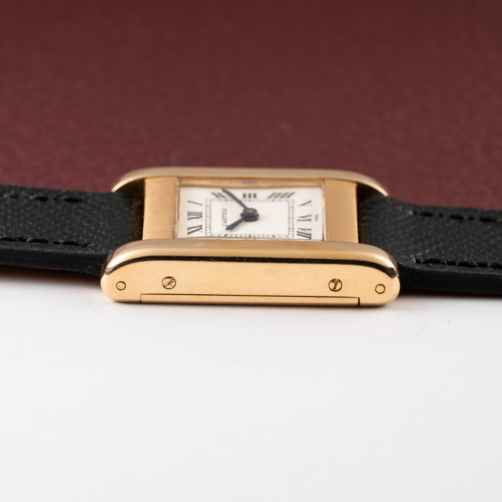 Cartier Tank Normale Paris Dial Ref. 78093 in 18K Yellow Gold PM from 1970s